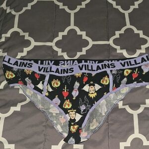 2 Pairs Of Cacique Villains Themed Panties - Black and Purple